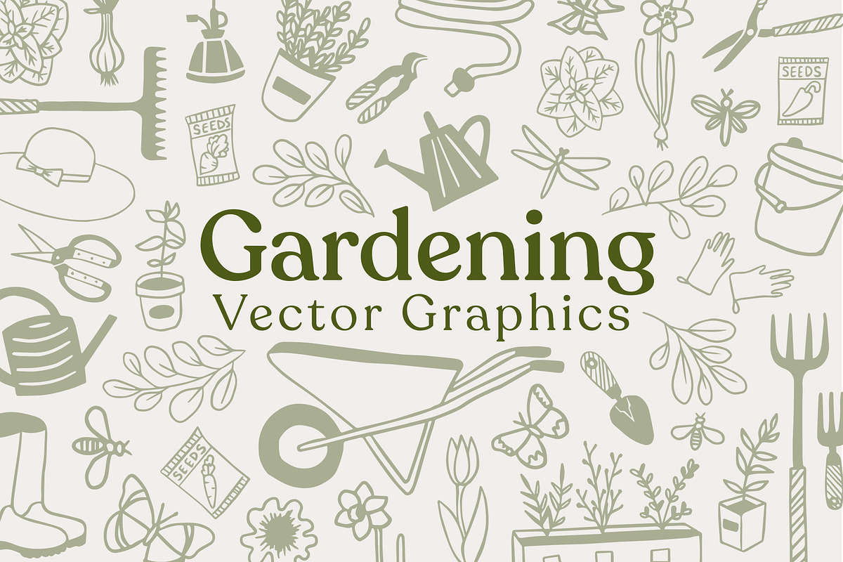 Gardening Vector Graphics, an Object Graphic by Sydney Paige (Photo 1 of 5)