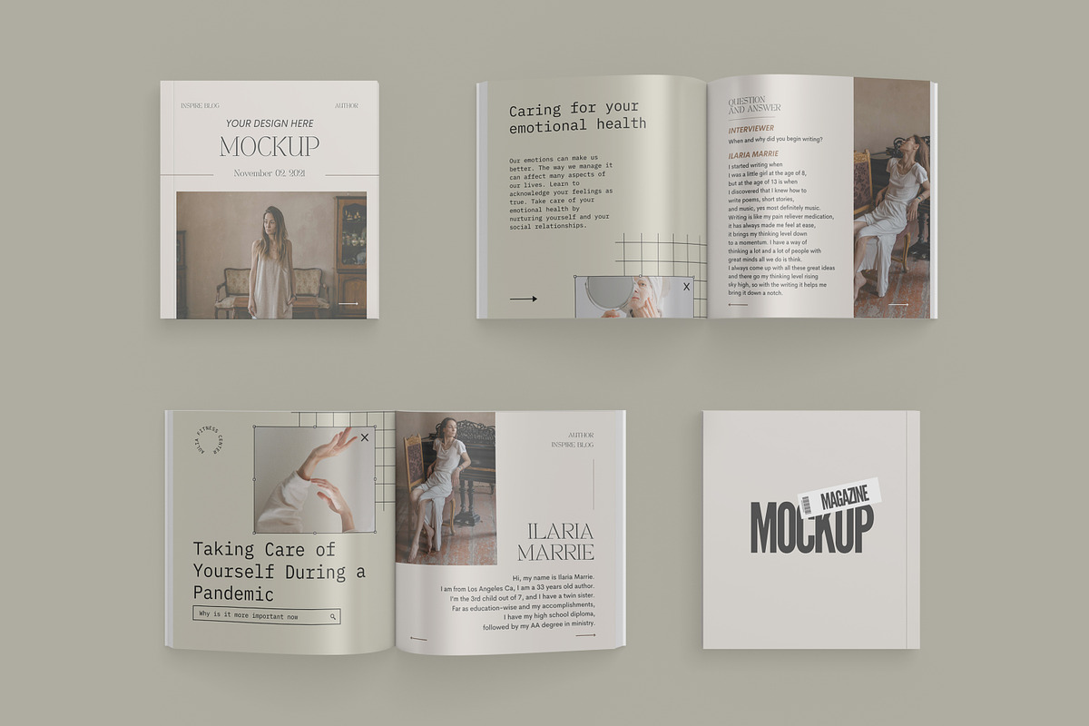 Magazine Mockup Kit, a Print Template by 2M GRAPHICS DESIGN (Photo 12 of 19)
