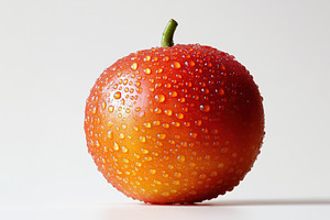 Ripe red tomato glistening, a Photo by Pavel_design