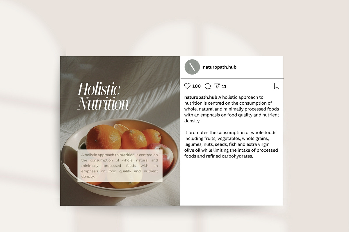 Nutrition Aesthetic Instagram Posts preview 8