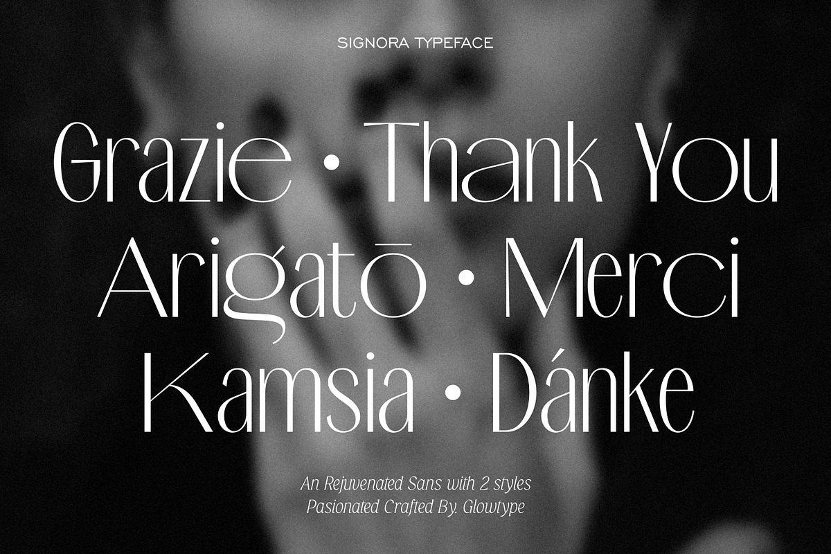 Signora Typeface, a Sans Serif Font by Glowtype (Photo 12 of 12)