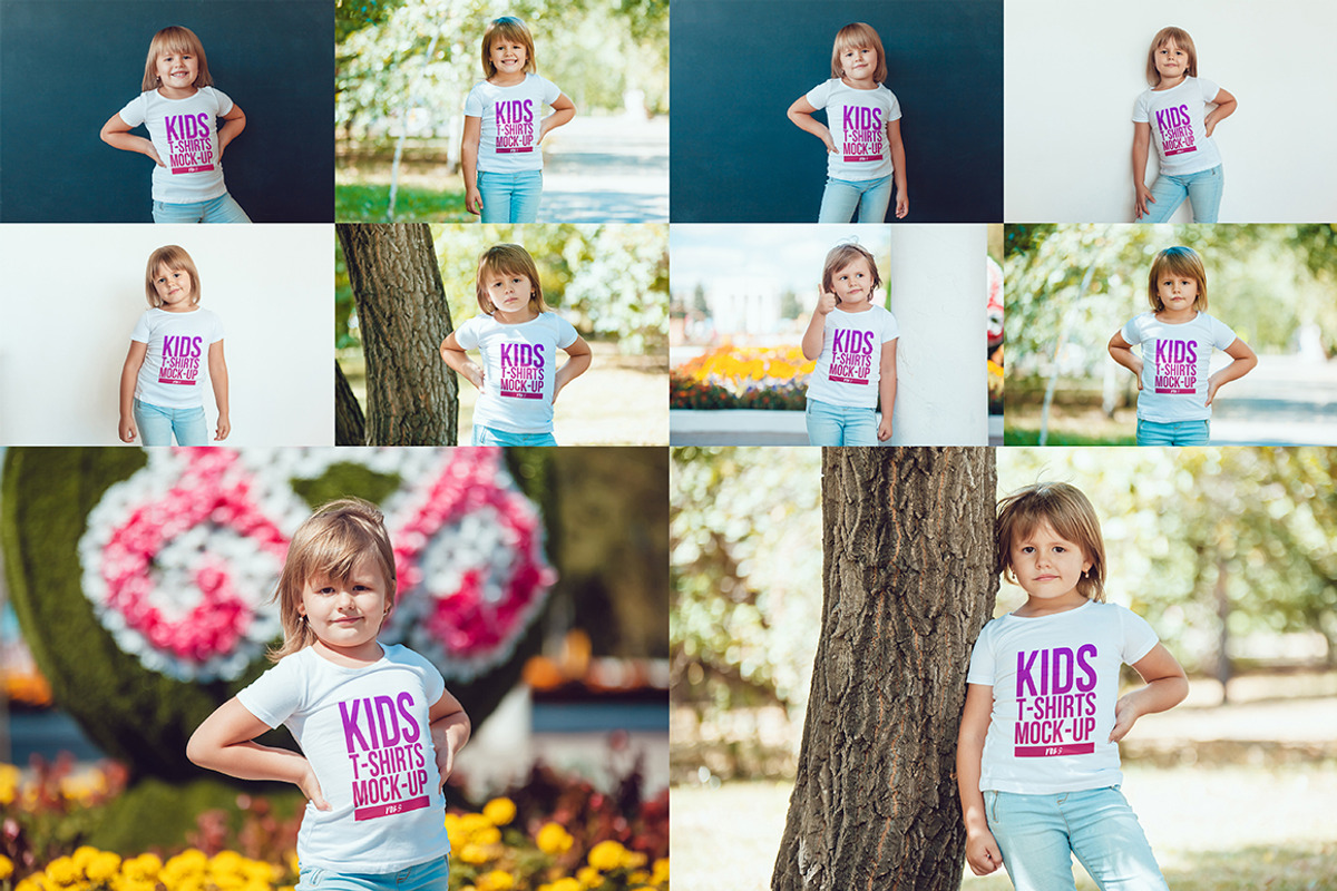 Kids T-Shirt Mock-Up Vol 5, a Shirt Mockup by Freeman Studio (Photo 5 of 17)