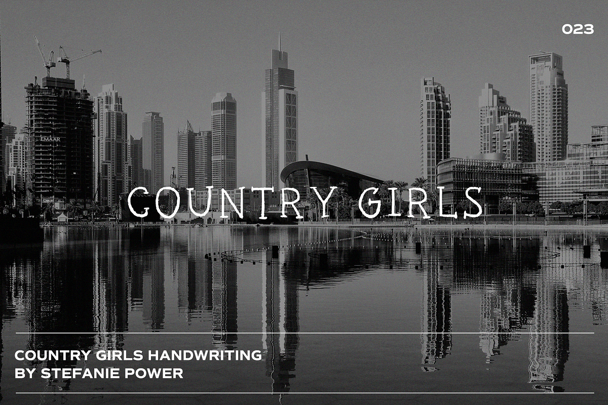 Country Girls Handwriting | Font, a Script Font by Stefanie Madison (Photo 1 of 2)