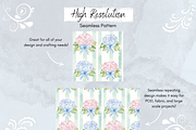 Grandmillennial Hydrangea Floral, a Pattern Graphic by Paper & Pattern Studio (Thumbnail 3 of 9)