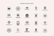 20 Monogram Logo Template, a Branding & Logo Template by Lightsense (Thumbnail 9 of 9)