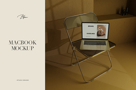 BLEU I Macbook Mockup No.4, a Mac Mockup by Studio Brand