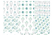 Blue Dot Watercolor Patterns, a Pattern Graphic by Anna Isaeva (Thumbnail 2 of 3)