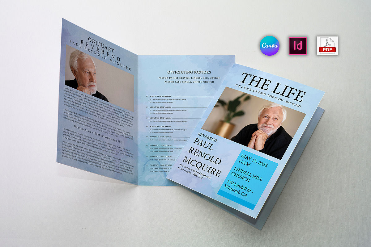 Funeral Program Template, an Invitation Template by Mazharul Islam (Photo 1 of 5)