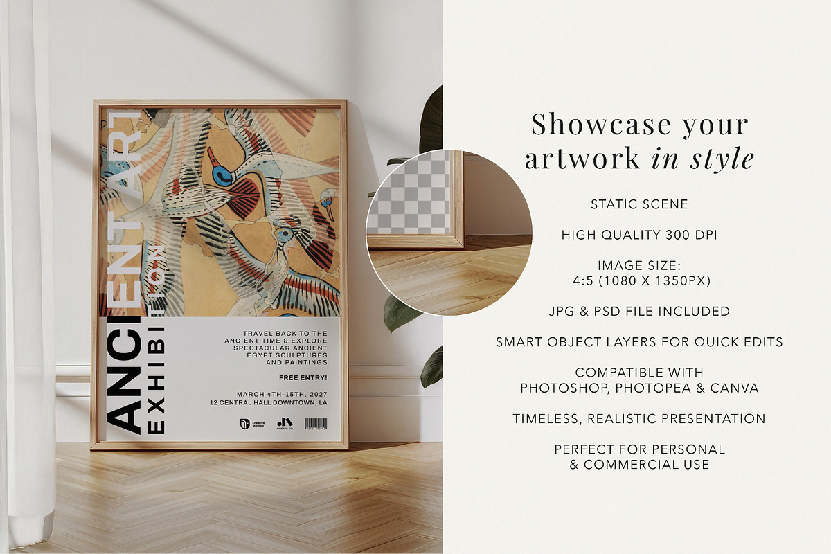 Bohemian Frame Mockup, a Product Mockup by Paper Flowers Studio (Photo 2 of 5)