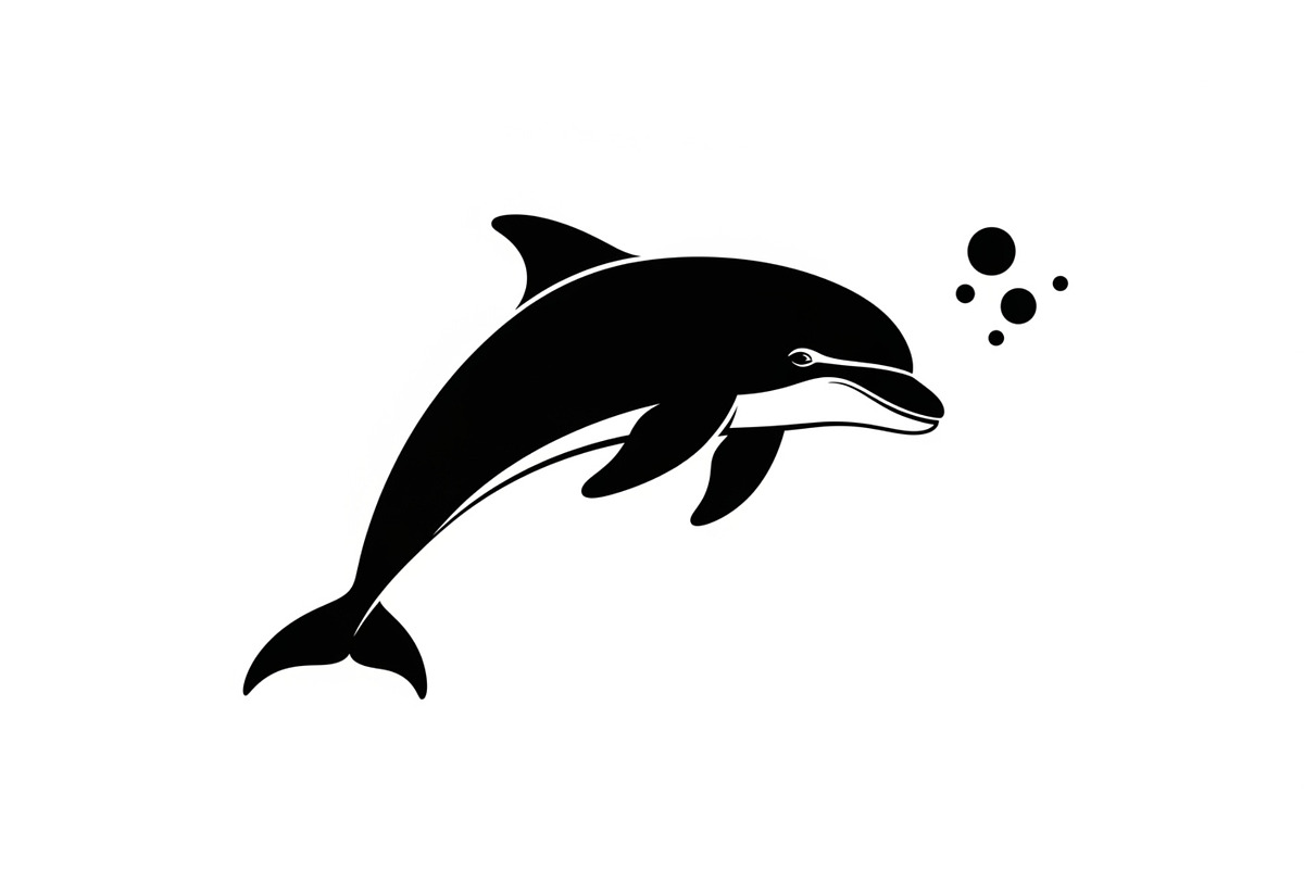 Dolphin Jumping Silhouette Vector, an Illustration by Designs_River (Photo 16 of 51)