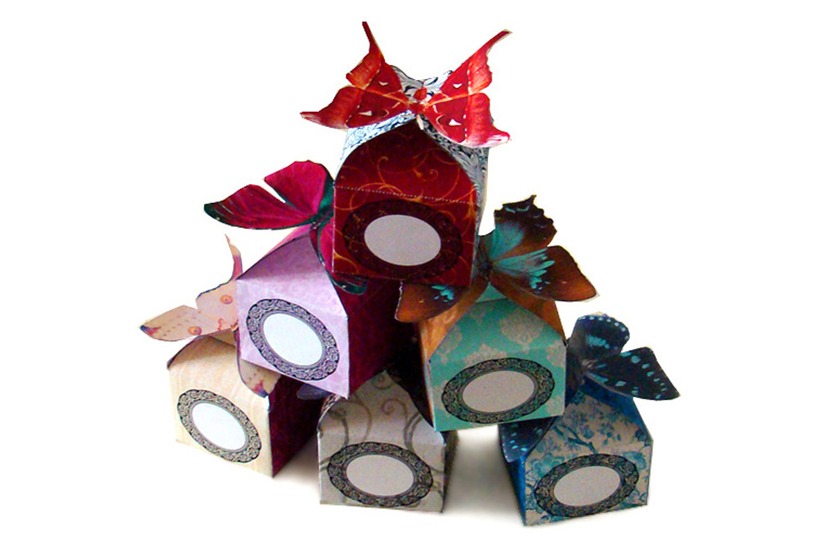 6 Gift Boxes - PDF Printable Pattern, a Print Template by Kseniya-Omega (Photo 4 of 4)