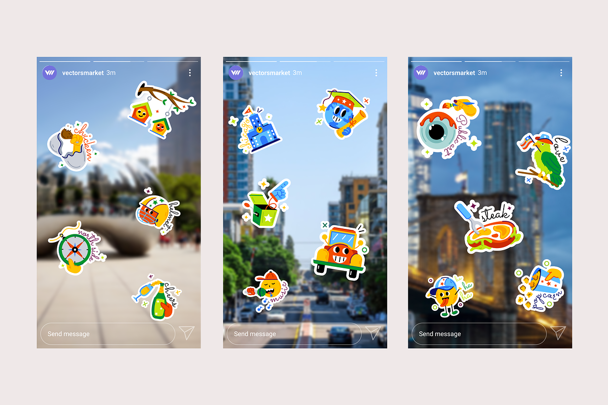 Animated Chicago Stickers, an Emoji Icon by Prosymbols (Photo 3 of 13)