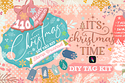 110 Christmas DIY Tag Procreate, a Brush Add-On by Dollcee (Thumbnail 1 of 2)