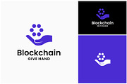 Hand Blockchain Cryptocurrency Logo, a Branding & Logo Template by ika trisiana (Thumbnail 2 of 2)