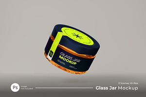 Glass Jar Mockup