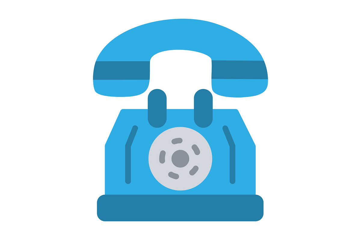 Telephone Flat Icon, a Duotone Icon by Pexelpy (Photo 2 of 2)