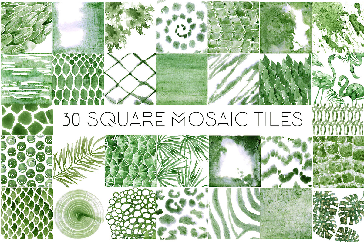 Tropical Mood Mosaic, a Texture Graphic by Cat In Colour (Photo 3 of 7)