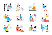 Freelancer Illustration Art Set, a Work Illustration by Vectors Market (Thumbnail 6 of 8)