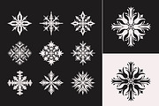 Snowflakes. 25 Illustrated Elements, an Object Graphic by Vicccky (Thumbnail 3 of 7)