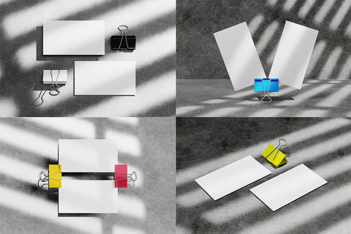 Business Card Mockups, an Advertising Mockup by Pexelyou (Photo 2 of 6)
