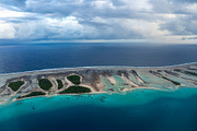 Aerial view of Rangiroa atoll, French Polynesia, with lagoon and, a Nature Photo by GoodGoods (Thumbnail 1 of 2)
