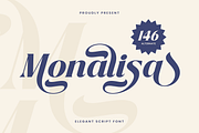 Monalisa - Serif Font with Butterfly, a Serif Font by Umitype (Thumbnail 11 of 11)
