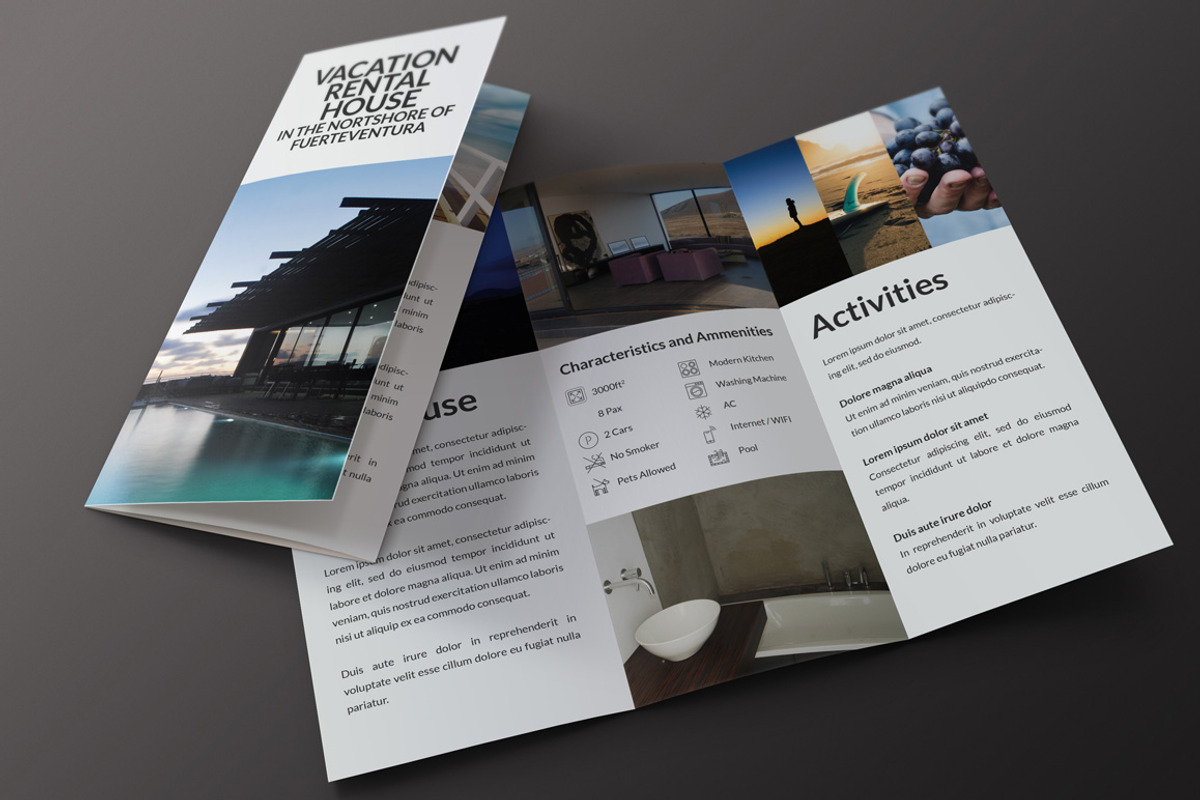 Rent My Home Tri-Fold Brochure, a Brochure Template by creativebythesea (Photo 3 of 8)
