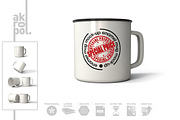Enamel Mug Mock Up, a Cups & Container Mockup by akropol (Thumbnail 2 of 8)