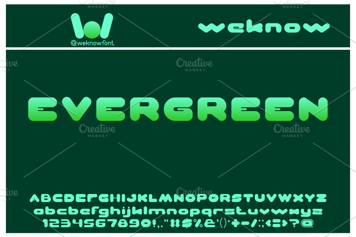 evergreen font, a Font by weknow (Photo 4 of 5)