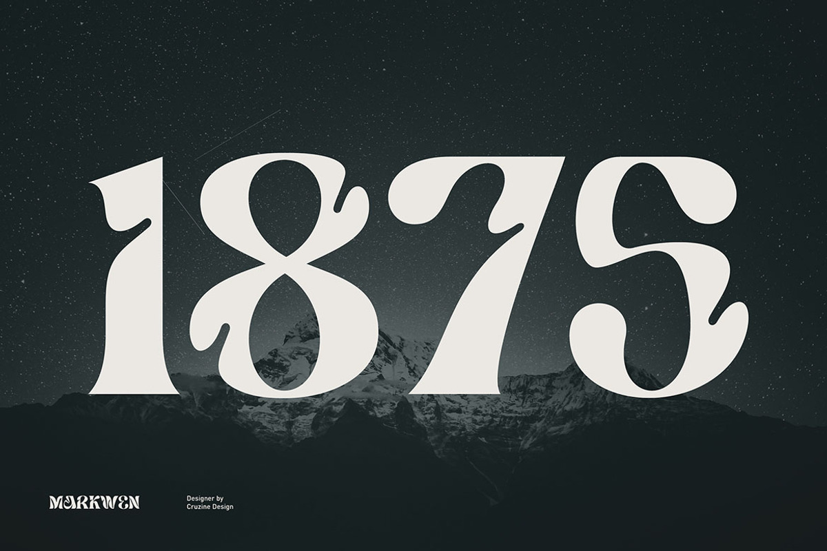 Markwen Unique Serif Font, a Serif Font by Cruzine (Photo 3 of 9)