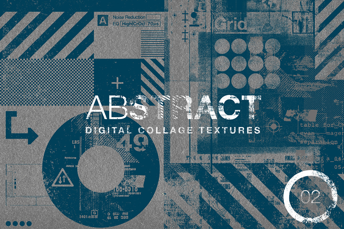 Abstract Digital Collage Textures 02, a Texture Graphic by Offset (Photo 1 of 14)