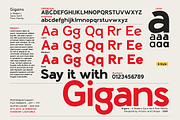 Gigans - Sans serif font family, a Sans Serif Font by Artistic & Unique (Thumbnail 3 of 15)