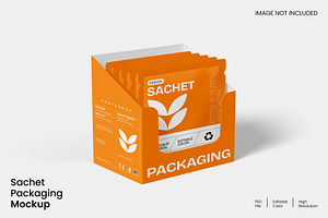 Sachet Packaging Mockup, an Advertising Mockup by renderstockmarket