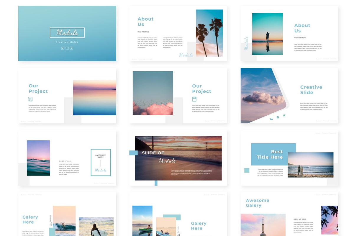 Moduls - Powerpoint Template, a Presentation Template by AQR Studio
