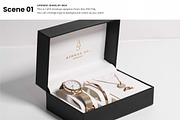 Jewelry or Gift box mockup set, a Packaging Mockup by Assyat (Thumbnail 3 of 8)