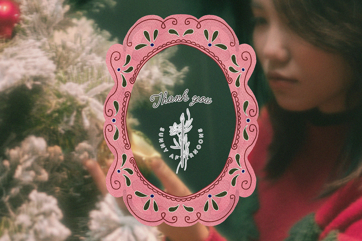 Winter FOLK Frames & Backgrounds, a Decorative Illustration by SunnyAfternoons (Photo 15 of 15)