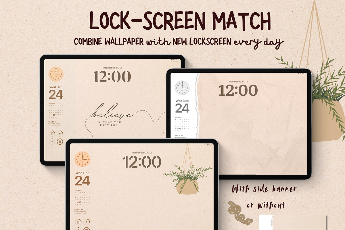 Latte Creme iOS Wallpaper Icon Pack, a Wallpaper Graphic by BeeRubby (Photo 6 of 9)