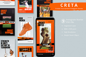 Cricket Tournament Instagram Story, a Social Media Template by Attype
