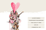 Dark Valentine Couple Clipart, a Person Illustration by Design Scotch (Thumbnail 6 of 8)