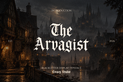 The Arvagist Blackletter Font, a Blackletter Font by Creacy Studio (Thumbnail 1 of 9)