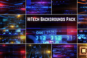 HiTech Backgrounds Pack for FCPX, a Templates & Theme by FlashFXbox (Thumbnail 1 of 2)