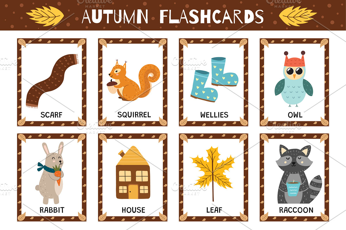 Flashcards for Kids Bundle: 570 in 1, an Education Illustration by Gulnara Sabirova (Photo 28 of 48)