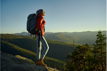young confident woman enjoying, a Nature Photo by vitaliymateha photography