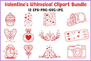 Whimsical Hand-Drawn Valentine SVG, a Seasonal Illustration by Gfx Expert Team (Thumbnail 1 of 15)