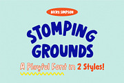 Stomping Grounds • Bubble Font, a Sans Serif Font by Becky Simpson (Thumbnail 2 of 21)