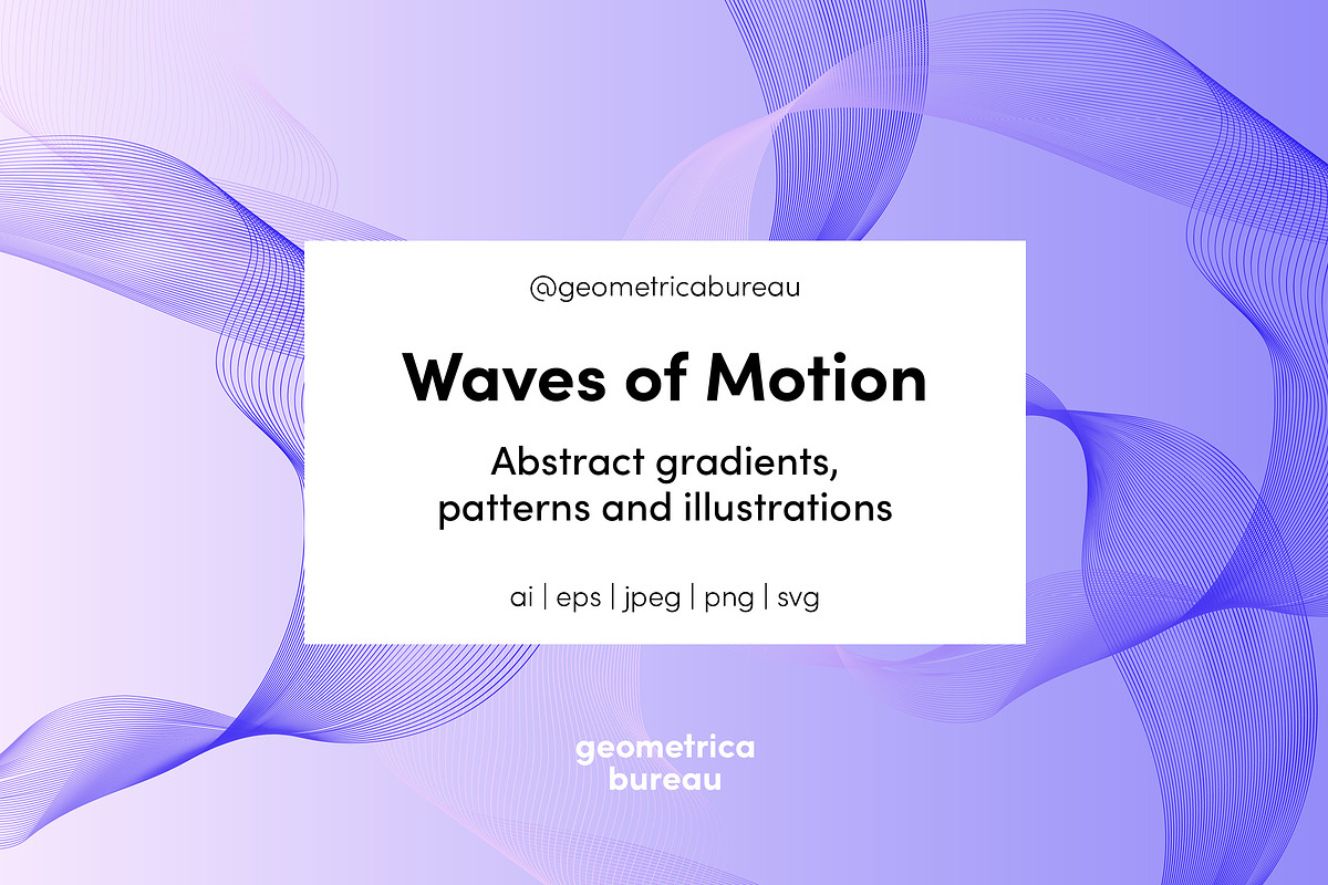 Waves of Motion, a Pattern Graphic by Geometrica Bureau (Photo 1 of 8)