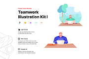 Teamwork Premium Illustration Kit I, an Illustration by Base Design Studio (Thumbnail 2 of 3)