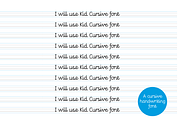 KID CURSIVE | school & teacher font, a Script Font by Little Type Factory (Thumbnail 6 of 13)