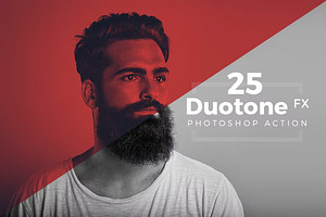 Duotone Photoshop Action Pack, an Action Add-On by Firmalt-Agency