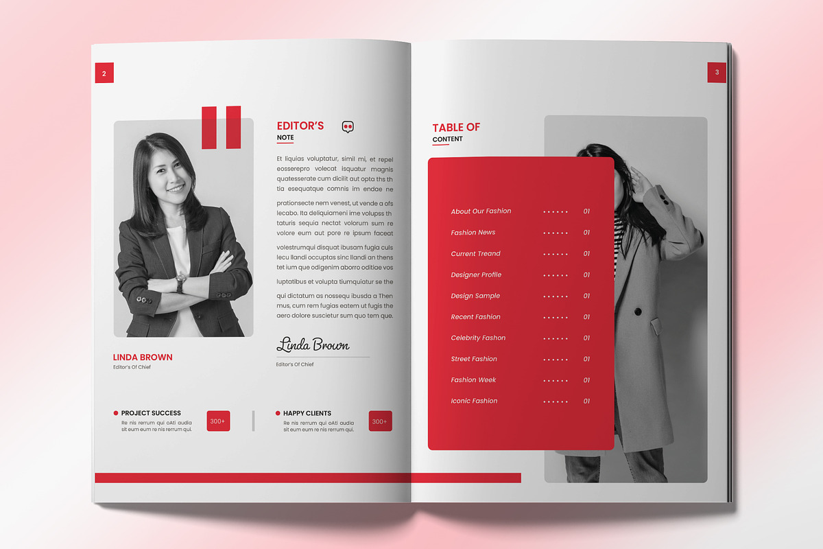 Fashion Magazine Template, a Magazine Template by graphypix (Photo 4 of 9)